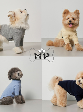 『Memory Pet』韩国代购smallstuff宠物秋冬保暖罗纹套头羊毛衫