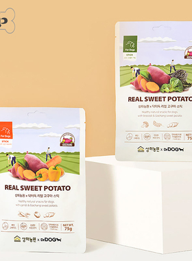 『Memory Pet』韩国DrDOG宠物狗红薯西兰花低敏素食无添加零食75g