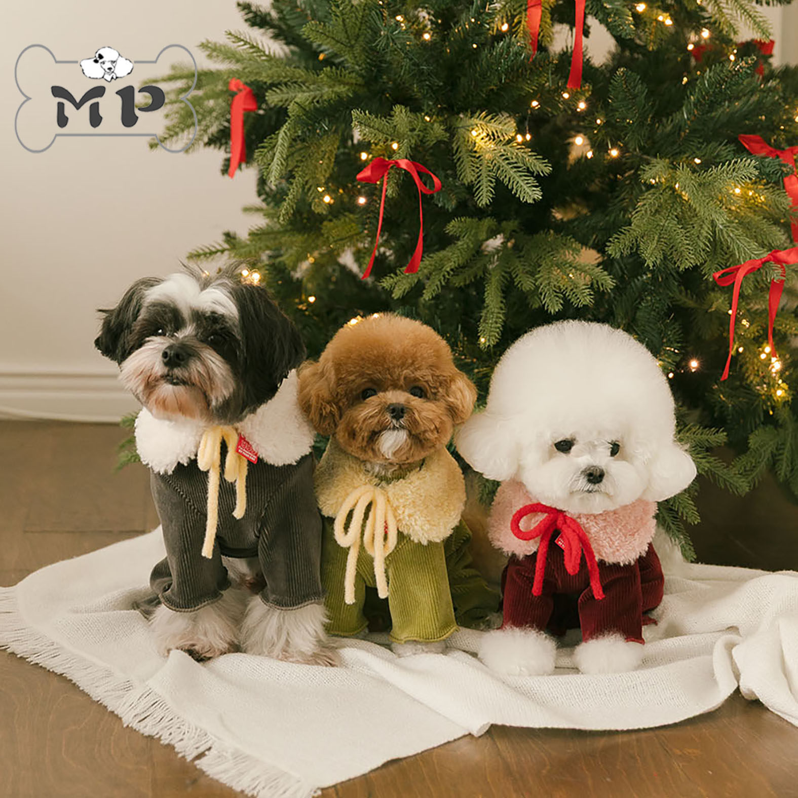 『Memory Pet』韩国rollingpepe宠物秋冬灯芯绒温暖四脚衣围脖