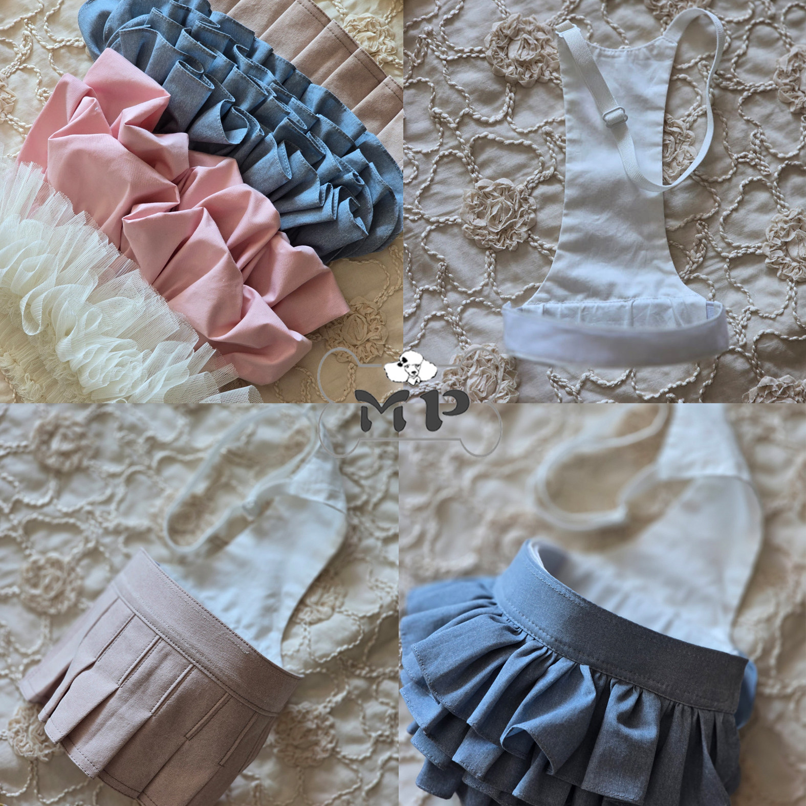 韩代宠物叠穿蕾丝蛋糕裙半身裙