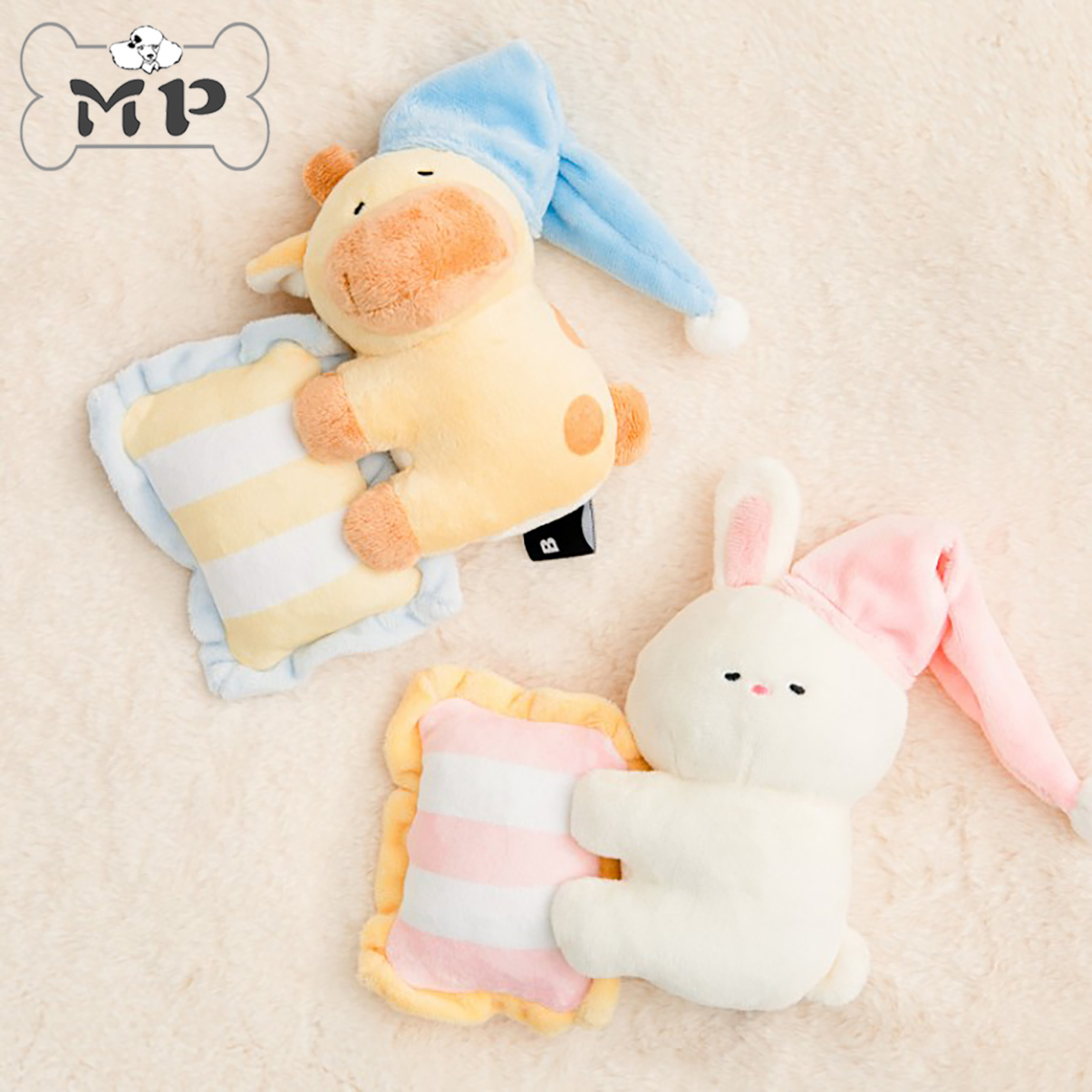 韩代宠物睡梦小兔长颈鹿发声玩具