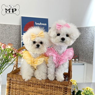 韩国代购 Pet 宠物羽毛荷叶袖 弹力短款 蝴蝶结发夹 上衣 Memory