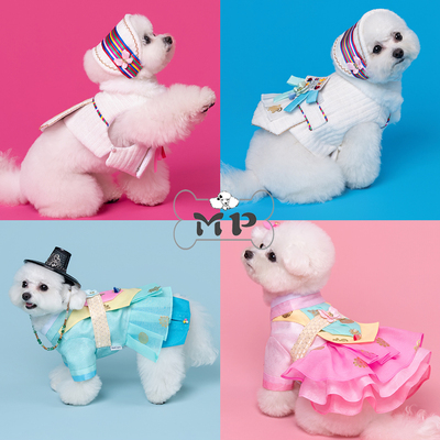 韩代宠物背心韩服发带帽子发夹