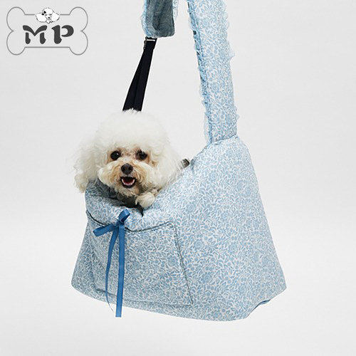 韩代宠物四季透气蓝色单肩斜挎包