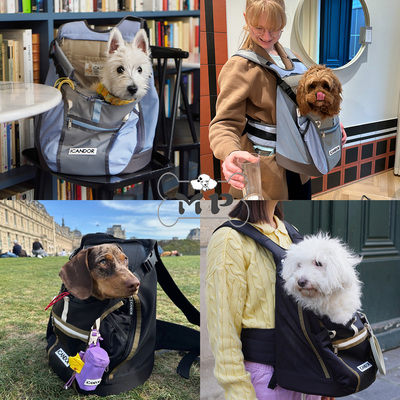 韩代IC宠物户外透气登山包双肩包