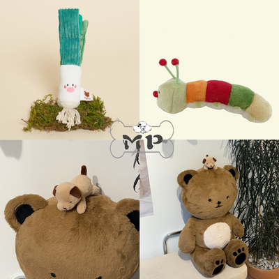 韩代宠物虫小狗大葱娃娃发声玩具