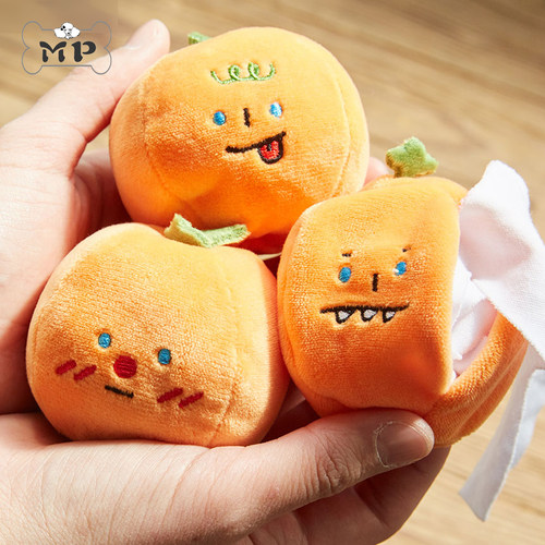 狗狗可爱橘子毛绒纸巾藏食玩具