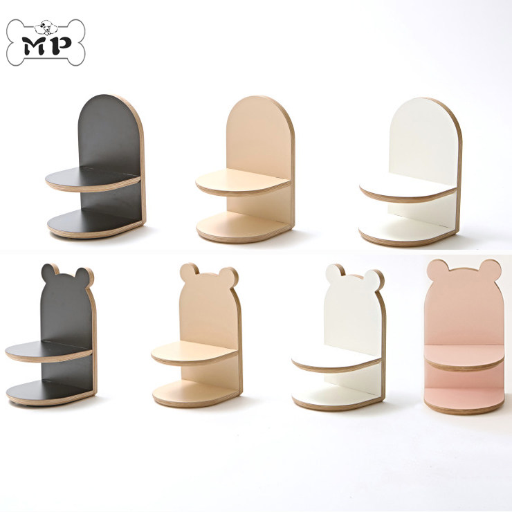 韩代白桦木环保HPL板熊耳朵餐桌