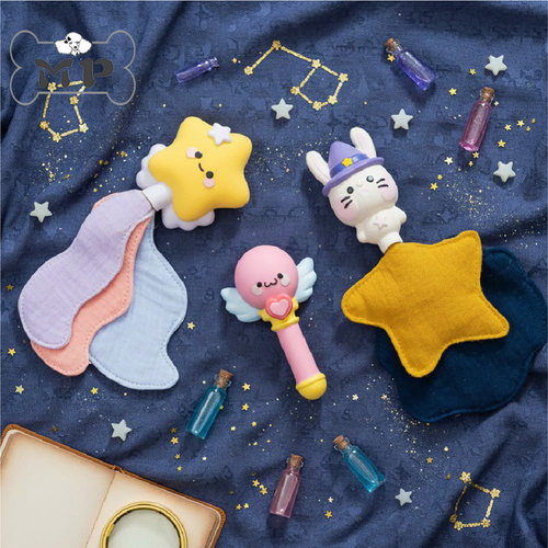 韩代宠物魔法棒星星兔子发声玩具