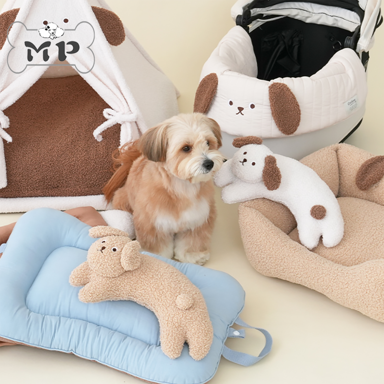 韩代小熊狗窝边缘垫枕头帐篷垫子