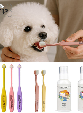 现货~韩国正品ainsoap宠物猫狗预防牙结石柔软细毛长牙刷牙膏