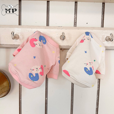 韩代宠物可爱彩色耳朵兔子卫衣