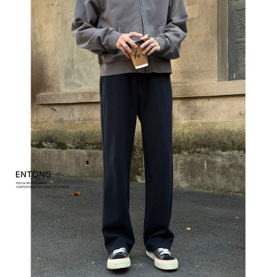 黑藏青cleanfit直筒百搭卫裤