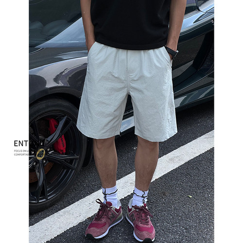 美式宽松潮牌五分短裤