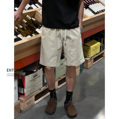 夏季薄款潮牌伐木工装短裤