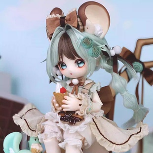 6分BJD娃衣甜点师朵娜官服莓巧甜心套装和米奈特官服薄巧青语套装