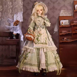 GEM莫奈的后花园4分BJD娃娃衣服慕恋佛卡夏套装 安妮裙子假发鞋子
