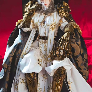 Ringdoll戒之人形BJD男娃古装大叔体盔甲铠甲狮心王官服 梦核服装