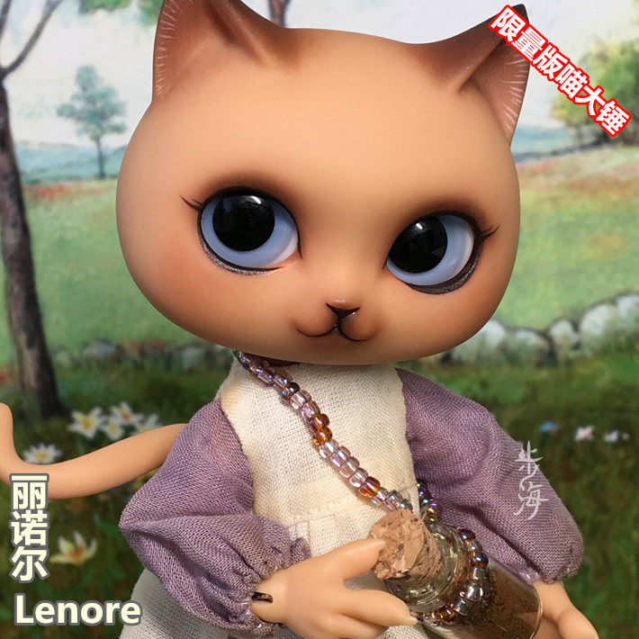 ISLAND岛社灵之岛12分BJD娃限量版小宠猫 咖啡喵大锤Lenore丽诺尔