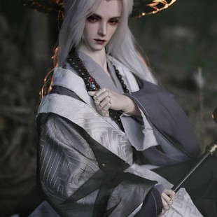 BJD娃娃古装衣服TD牧云君官配服装假发鞋子斗笠SD70大叔古风男装