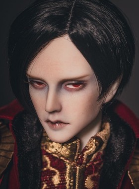 1/3大叔BJD/SD男娃娃假发RD3分叔娃用黑色中分头短发-Rwigs60-56