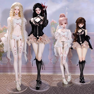 BJD娃娃衣服3分4分大女宫廷风睡衣GEM古典风全尺寸女娃性感内衣装