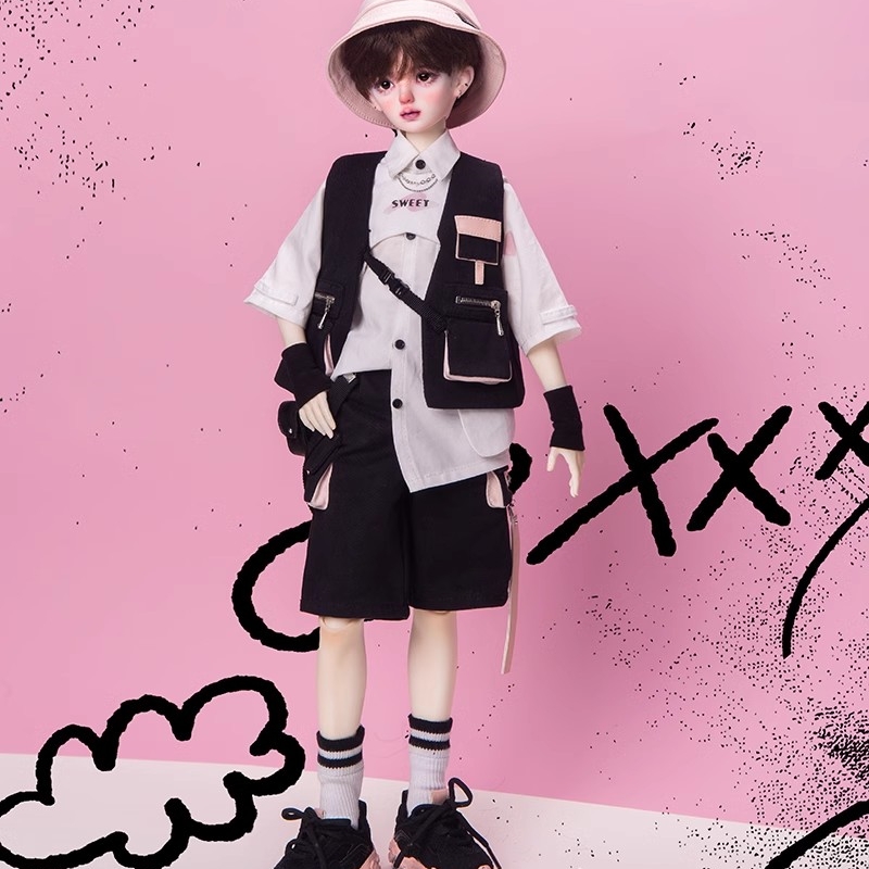BJD娃娃休闲服4分男装画境社官服