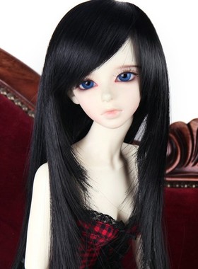 1/3 1/4BJD娃娃假发SD3分4分女款长发仿luts渐层内扣直发-FA16