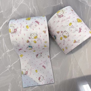 纸可爱印花创意厕纸 精品彩色印花卷纸巾卡通猫家用卫生纸原生个性