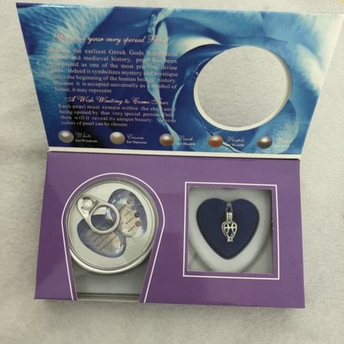 贝壳开蚌珍珠盲盒易拉罐箱河蚌diy吊坠项链礼盒女友淡水情侣颈饰