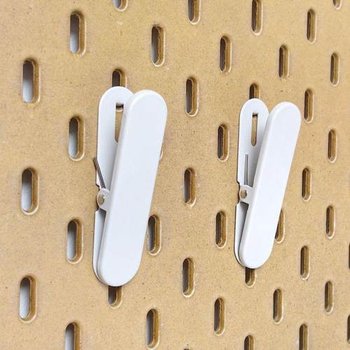 洞洞板夹子白色夹照片夹金属夹