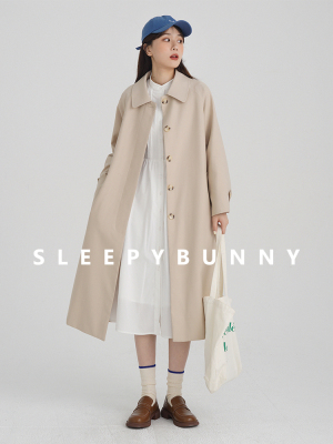 taobao agent 瞌睡兔 Autumn trench coat, long jacket