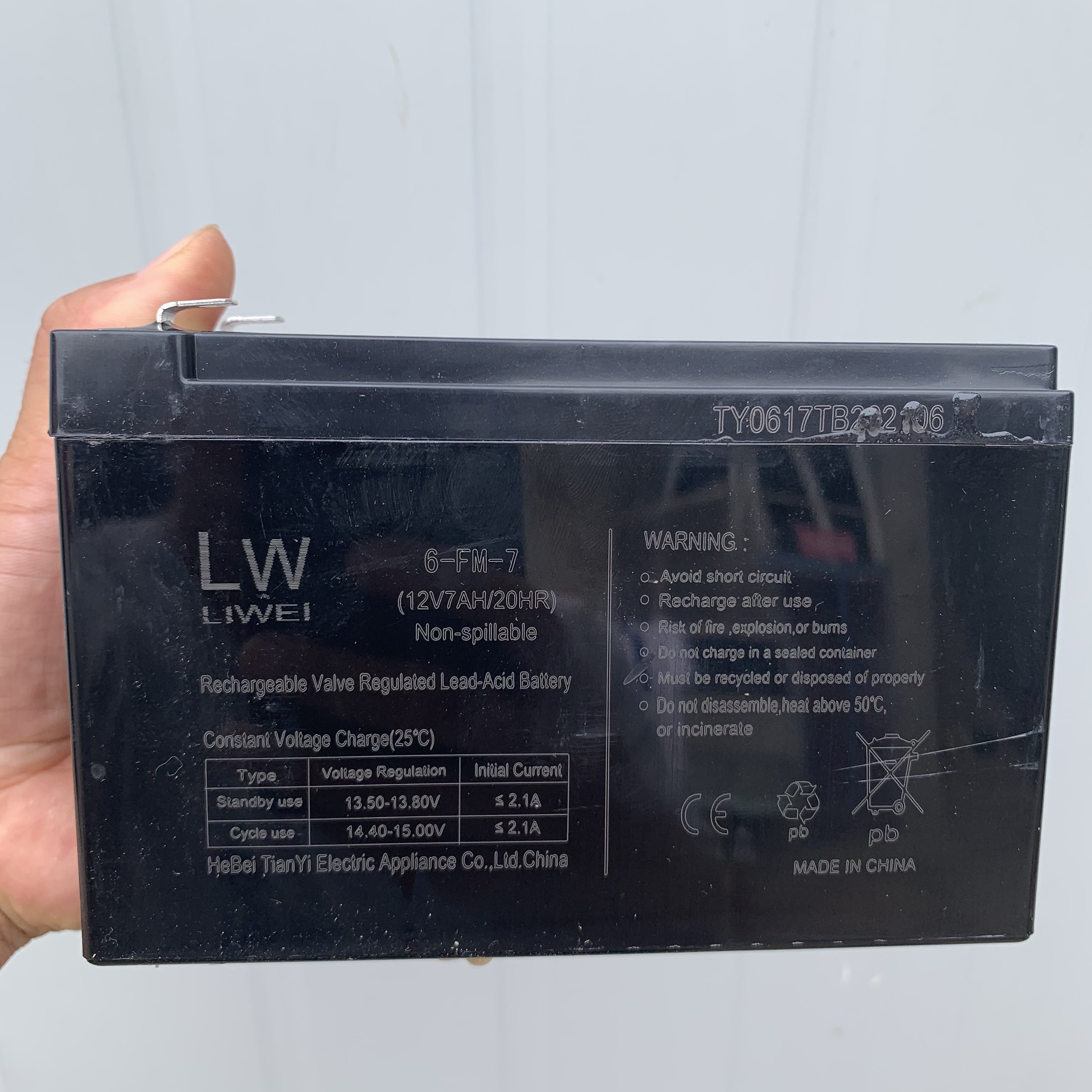 儿童电动车摩托车挖机电瓶童车电池12v7Ah 20hr 6v7Ah 6v4.5Ah