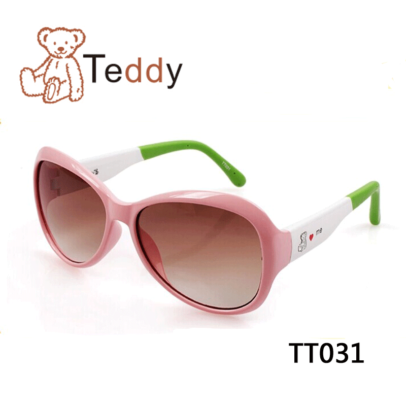 Teddy泰迪儿童太阳镜偏光蛤蟆防紫外线泰迪熊男女童墨镜眼镜TT03