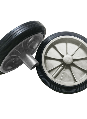 户外垃圾桶大号塑料50L100L120L240L升轮轴垃圾箱轴轱辘轮子配件