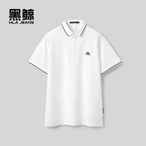 翻领设计 合体版型 小鲸鱼绣花