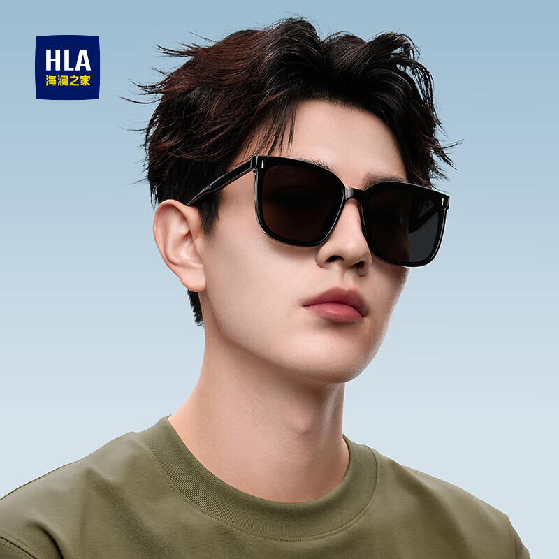 HLA/海澜之家太阳镜女款开车专用防紫外线显脸小高级感男大框墨镜