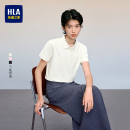 HLA/海澜之家亦心即为系列短袖POLO衫26春夏新款翻领绣花上衣女装