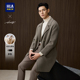 海澜之家轻商务长款 纯羊毛大衣25秋冬新西装 领保暖厚毛呢外套男装
