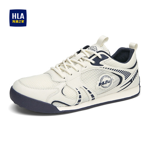 HLA/海澜之家男鞋新款秋夏网面透气复古男士阿甘鞋运动防滑休闲鞋