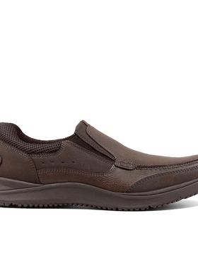 代购NUNN BUSH男士乐福鞋透气吸汗缓震舒适Moc Toe套脚设计