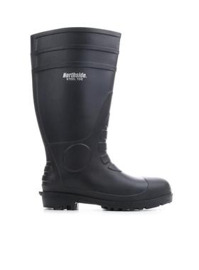 代购Northside男士工装靴防水防滑护趾工作靴高筒套脚雨靴