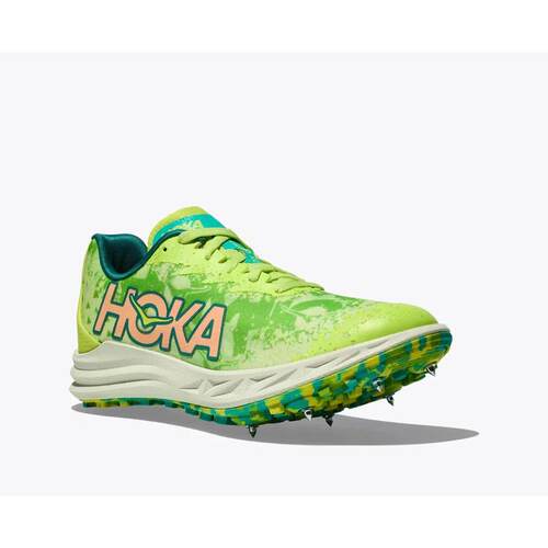 海外代购Hoka OneOne男士板鞋抓地力强轻量低帮荧光绿田径赛场