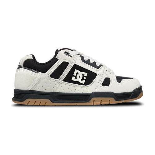 海外代购DC SHOES男士运动休闲鞋舒适缓震耐磨大底低帮黑白配色