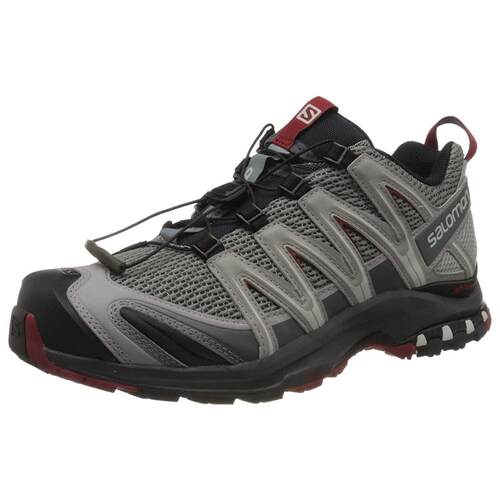 SALOMON萨洛蒙 XA PRO 3D 防滑耐磨静谧灰户外运动男士越野跑鞋