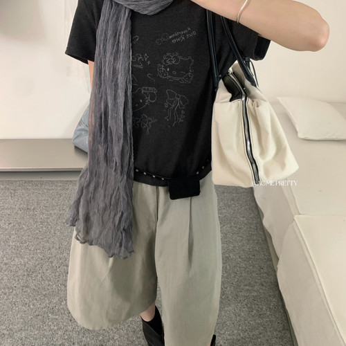 ACME PRETTY-秋上新韩女天菜kitty印花短袖T恤W970不退换