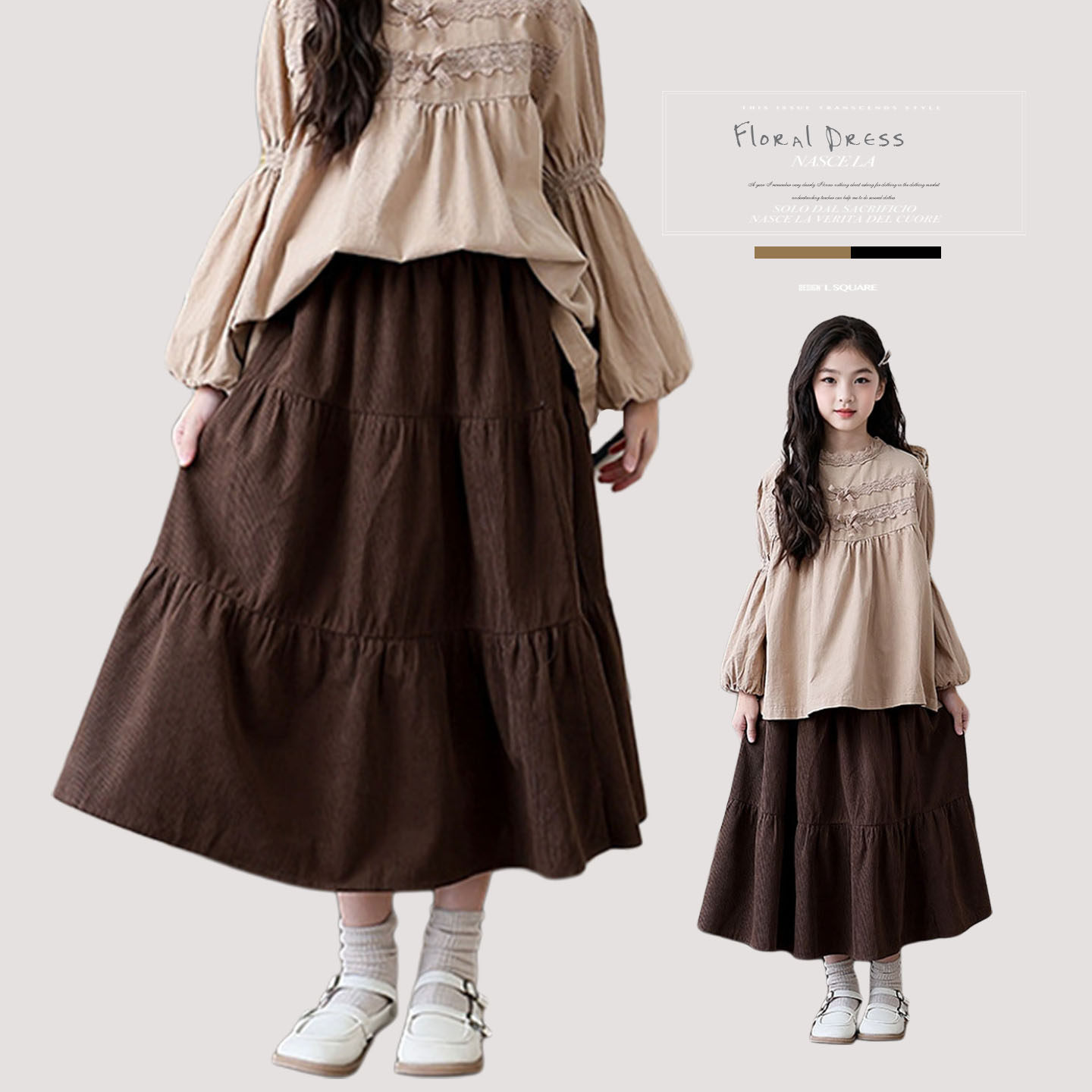 2025秋冬新款女童复古灯芯绒半身裙初中女学生蛋糕裙儿童洋气半裙,童装/婴儿装/亲子装,半身裙,淘宝优惠券,粉丝福利购,淘宝优惠卷