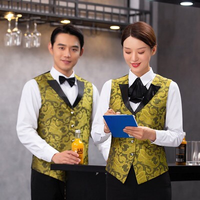 酒店工作服春装KTV酒吧男女马甲