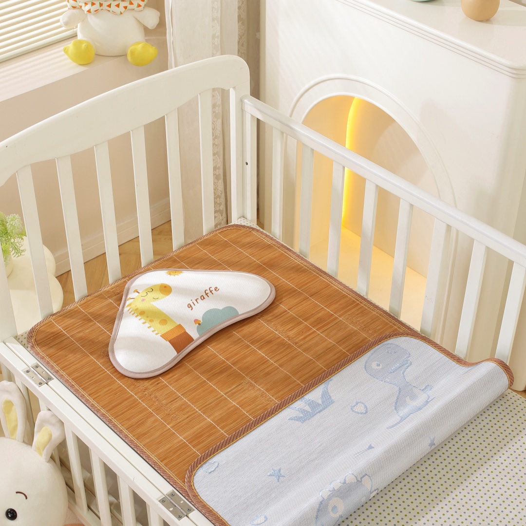 婴儿凉席儿童床竹席幼儿园专用夏季学生午睡透气席子宝宝双面凉席