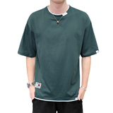 夏男短袖20新款休闲五分袖简约多色宽松圆领T恤A222-T201-P25，男装T恤，星座302B-1